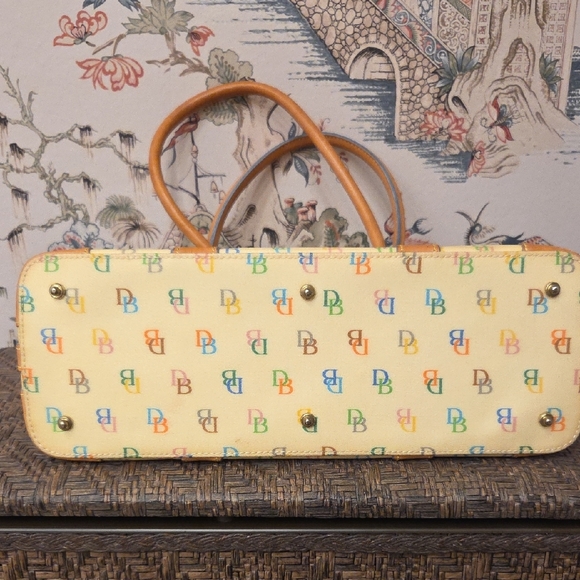 Dooney & Bourke Tan Multicolor Satchel - Picture 4 of 7